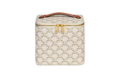 Сумка Celine Cuir Triomphe Бежевая