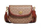 Сумка Coach Willow Saddle Коричневая