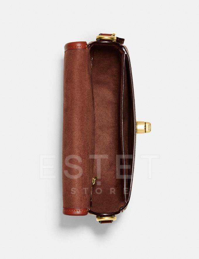 Сумка Coach Willow Saddle Коричневая