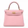 Сумка Hermes Kelly Sellier 25 Светло-розовая
