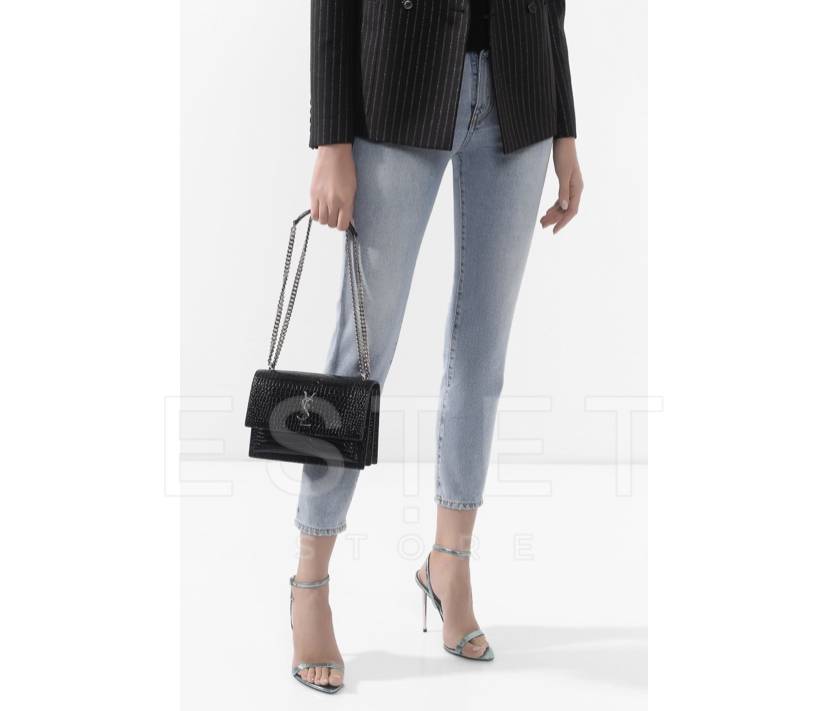 Сумка Saint Laurent Sunset Medium Черная