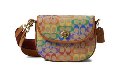 Сумка Coach Willow Saddle Коричневая