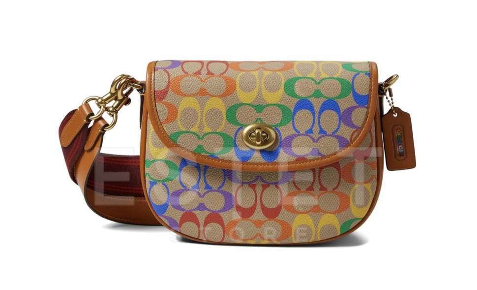 Сумка Coach Willow Saddle Коричневая