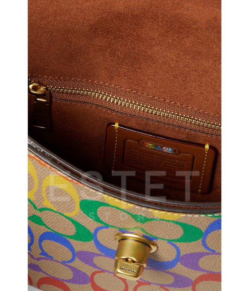Сумка Coach Willow Saddle Коричневая