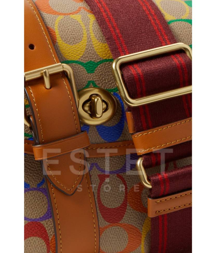 Сумка Coach Willow Saddle Коричневая