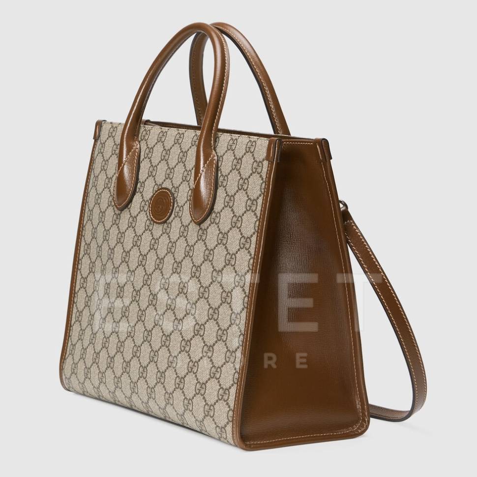 Сумка Gucci Gg Supreme Бежевая
