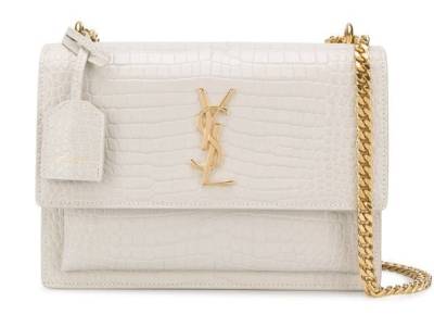 Сумка Saint Laurent Sunset Medium Белая
