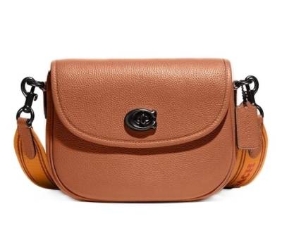 Сумка Coach Willow Saddle Коричневая