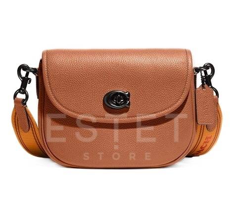 Сумка Coach Willow Saddle Коричневая