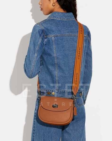 Сумка Coach Willow Saddle Коричневая