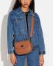 Сумка Coach Willow Saddle Коричневая