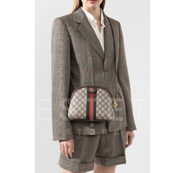 Сумка Gucci Ophidia Gg Small Бежевая