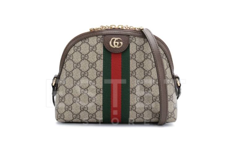 Сумка Gucci Ophidia Gg Small Бежевая