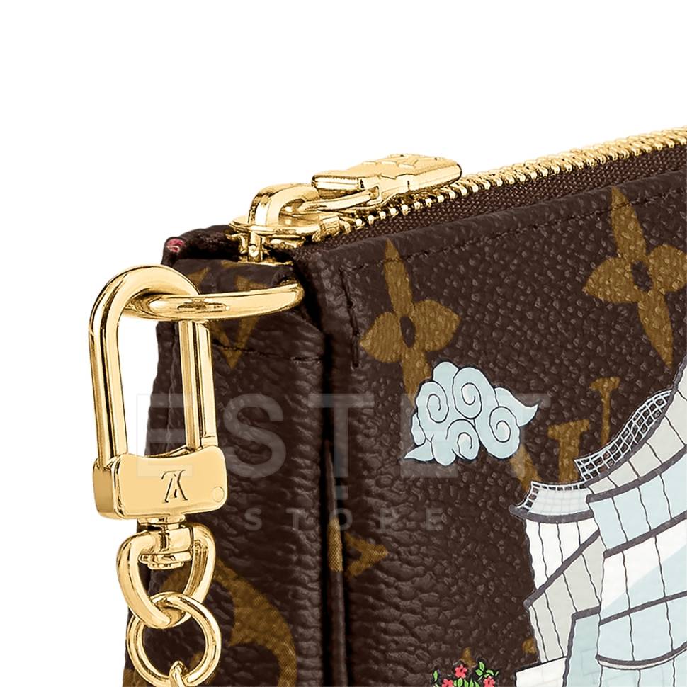 Сумка Louis Vuitton Mini Pochette Accessoires Коричневая
