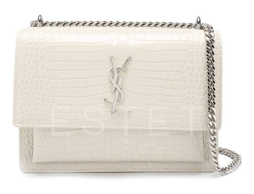 Сумка Saint Laurent Sunset Medium Белая