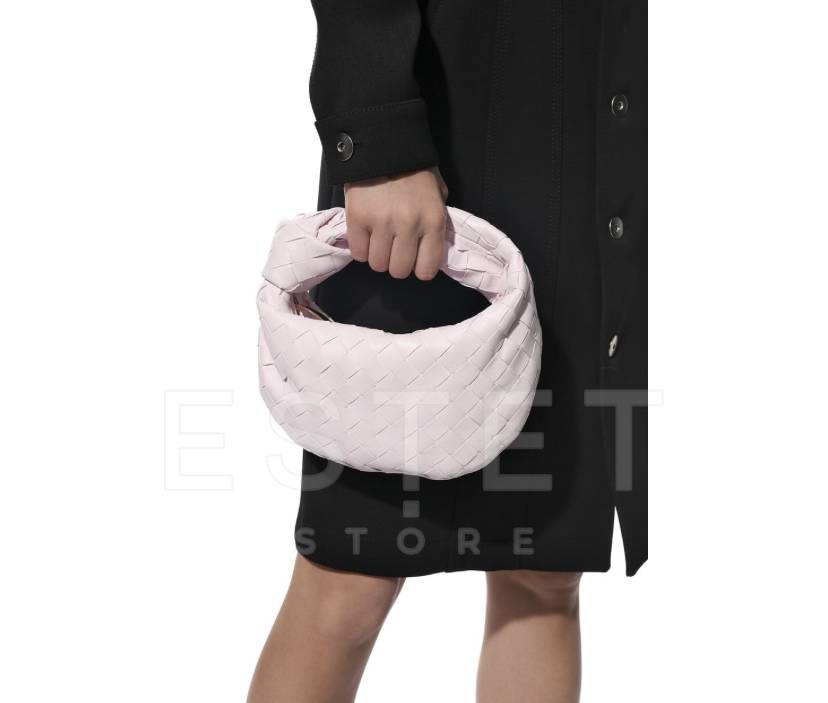 Сумка Bottega Veneta The Mini Jodie Светло-розовая