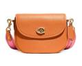 Сумка Coach Willow Saddle Оранжевая