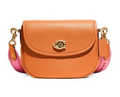 Сумка Coach Willow Saddle Оранжевая