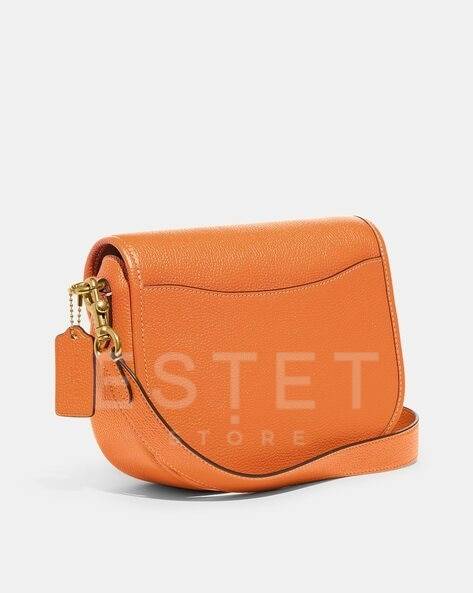 Сумка Coach Willow Saddle Оранжевая