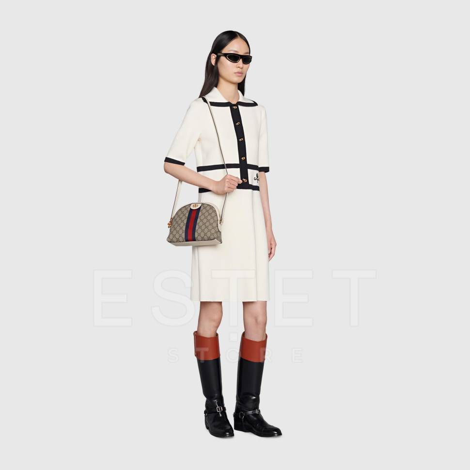 Сумка Gucci Ophidia Gg Small Белая