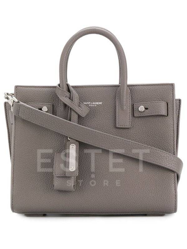 Сумка Saint Laurent Sac De Jour Nano Светло-серая