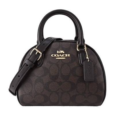 Сумка Coach Sydney Темно-коричневая