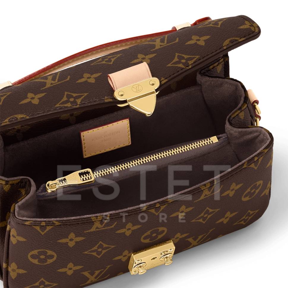 Сумка Louis Vuitton Pochette Metis East West Коричневая