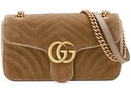 Сумка Gucci Gg Marmont Светло-коричневая