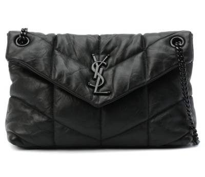 Сумка Saint Laurent Puffer Loulou Medium Черная