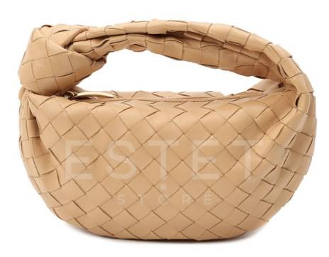 Сумка Bottega Veneta The Mini Jodie Бежевая