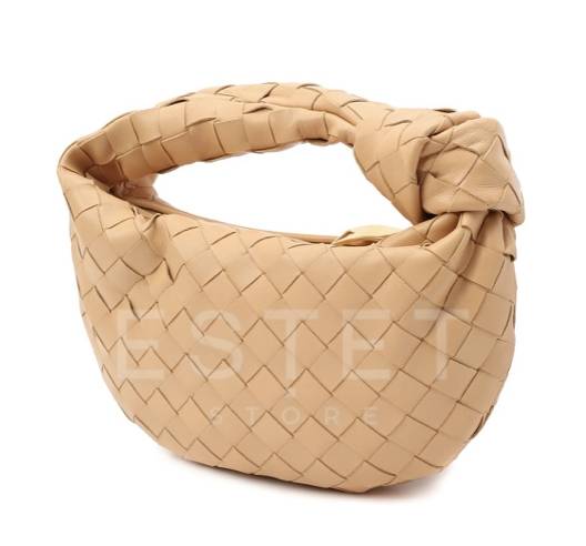 Сумка Bottega Veneta The Mini Jodie Бежевая