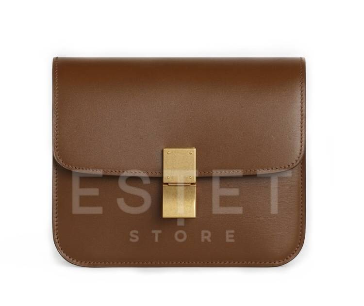 Сумка Celine Teen Classic Bag In Box Коричневая