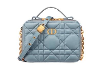 Сумка Dior Box Caro Голубая