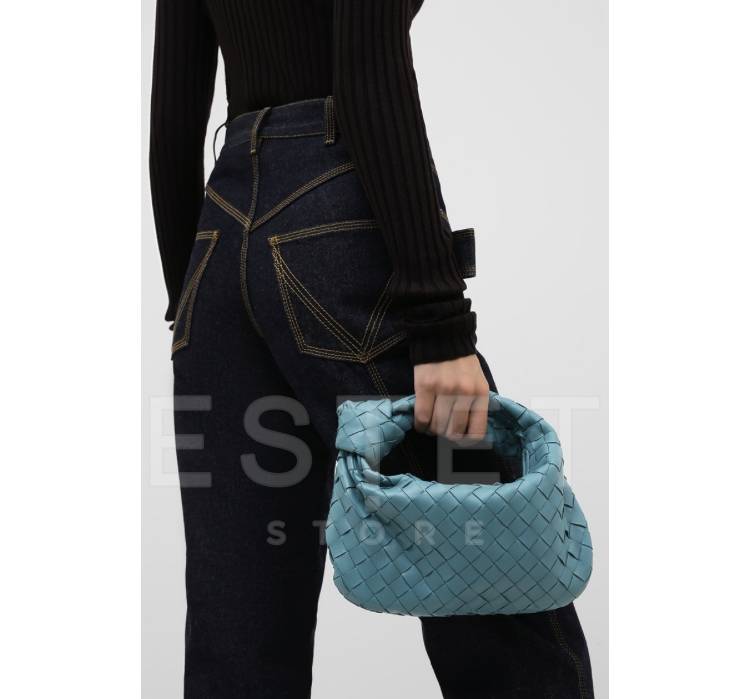 Сумка Bottega Veneta The Mini Jodie Бирюзовая