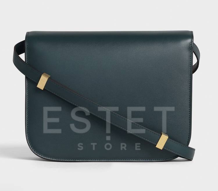 Сумка Celine Teen Classic Bag In Box Темно-зеленая