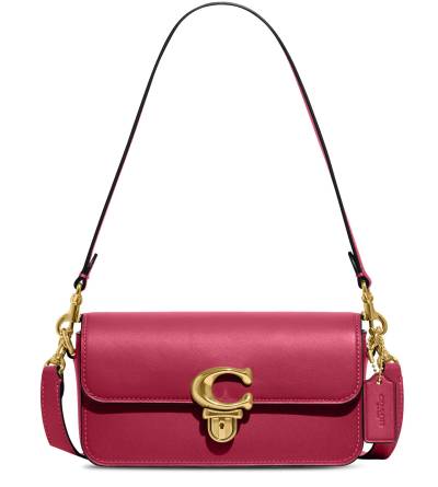 Сумка Coach Studio Baguette Розовая