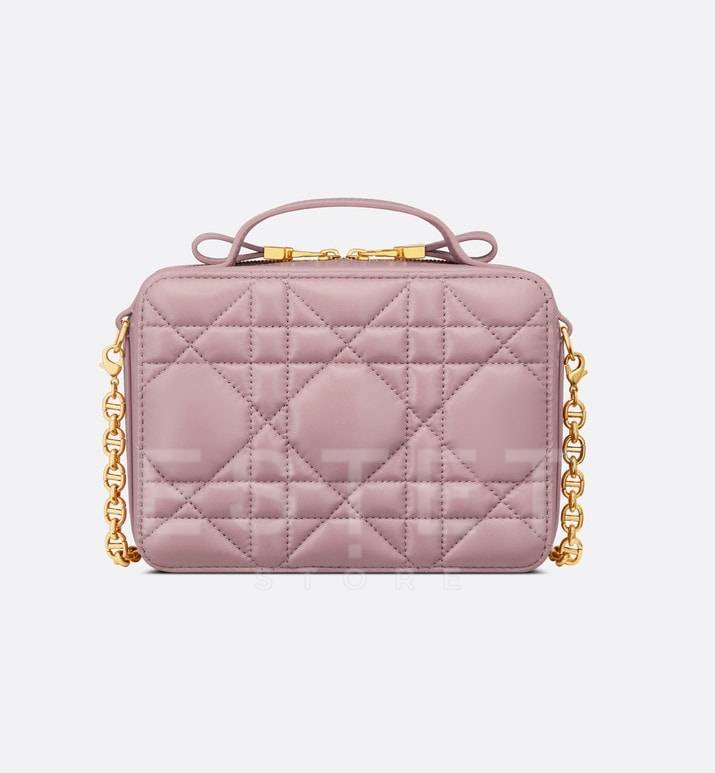 Сумка Dior Box Caro Светло-розовая