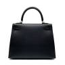 Сумка Hermes Kelly 25Cm Black Epsom Leather Gold Hardware Черная