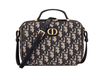 Сумка Dior Box 30 Montaigne Темно-синяя