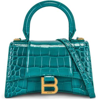 Сумка Balenciaga Hourglass Бирюзовая