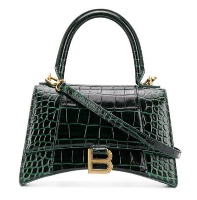 Сумка Balenciaga Hourglass Темно-зеленая