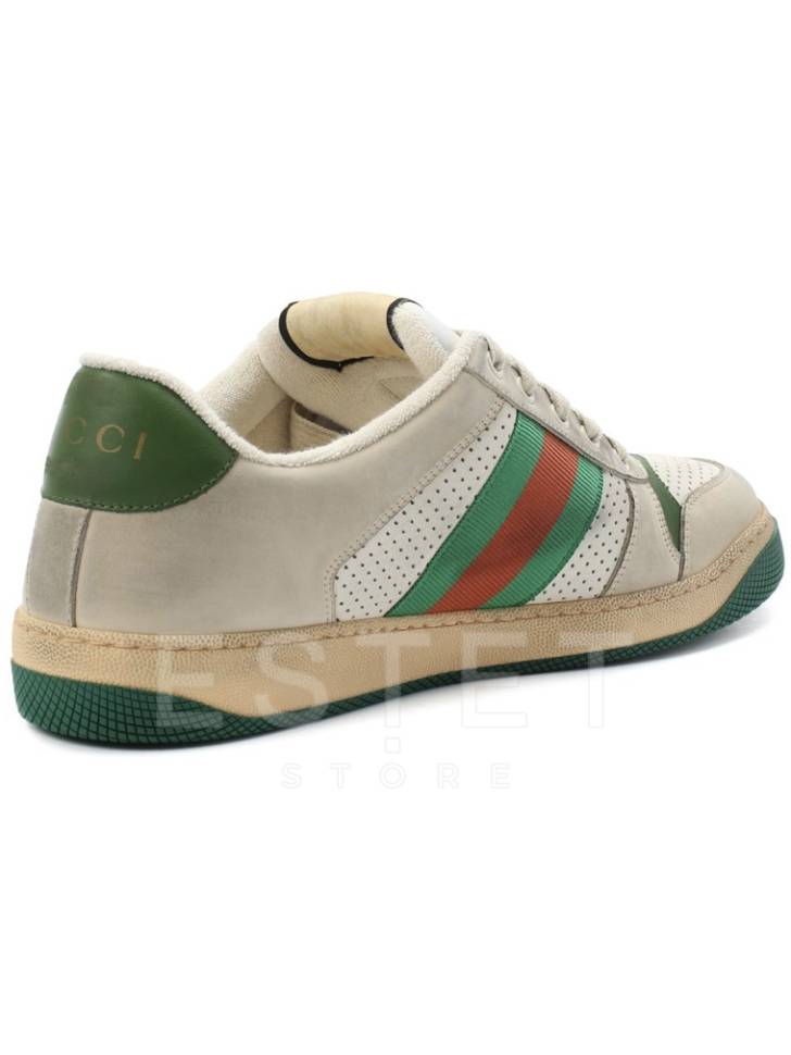 Кеды Gucci Screener Бежевые