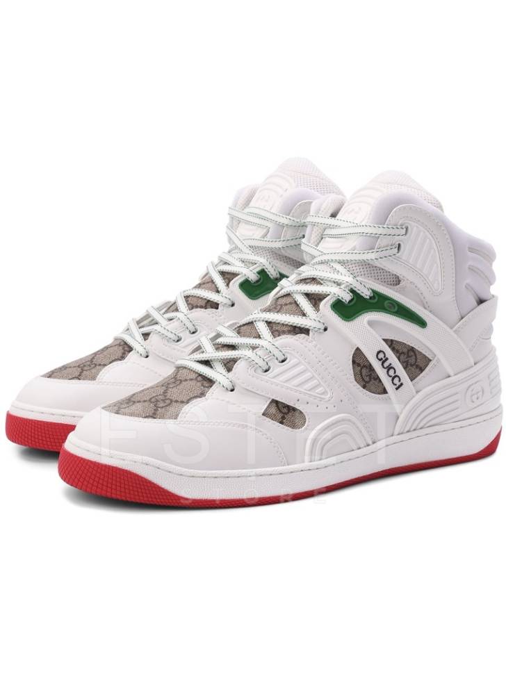 Кроссовки Gucci Basket Белые