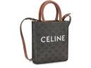 Сумка Celine Triomphe Mini Cabas Темно-коричневая