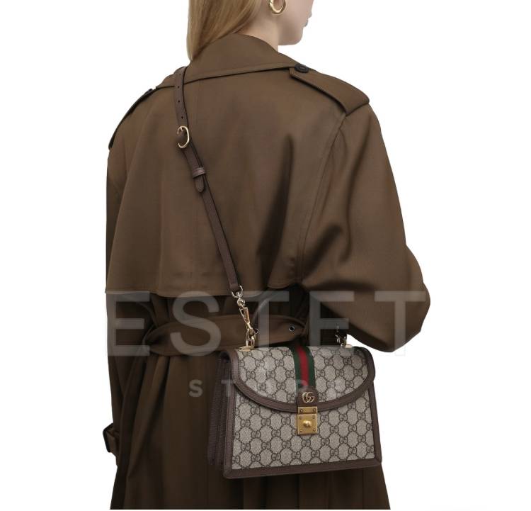 Сумка Gucci Ophidia Коричнево-бежевая