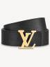 Ремень Louis Vuitton Lv Initiales Темно-коричневый