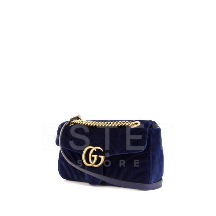 Сумка Gucci Gg Marmont Темно-синяя