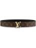 Ремень Louis Vuitton Lv Tag Темно-коричневый