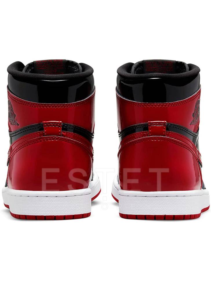 Кроссовки Nike Air Jordan 1 Retro High Og Patent Bred Красные