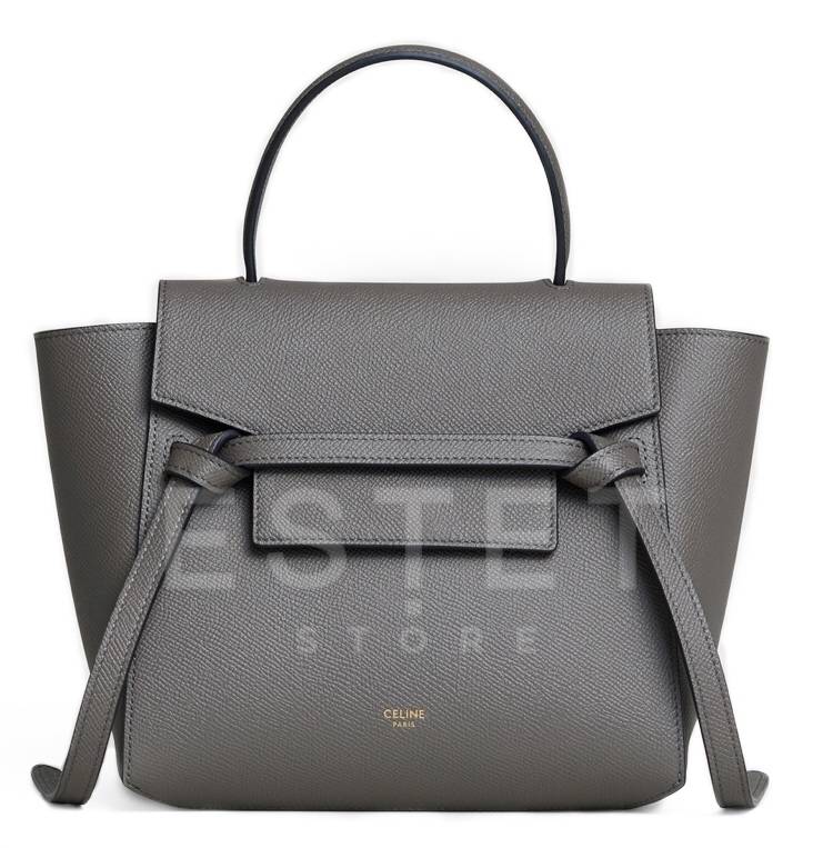 Сумка Celine Nano Belt Bag Темно-серая